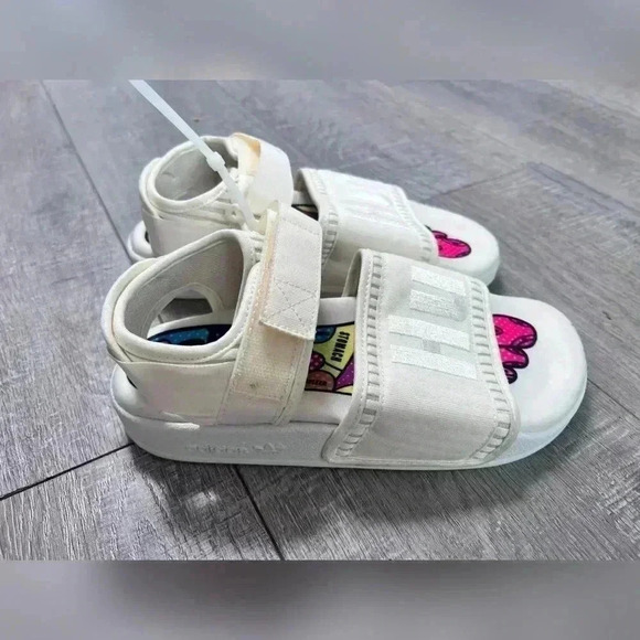 Adidas × Pharrell Williams Adilette 2.0 Sandals Cream NEW - Picture 8 of 8
